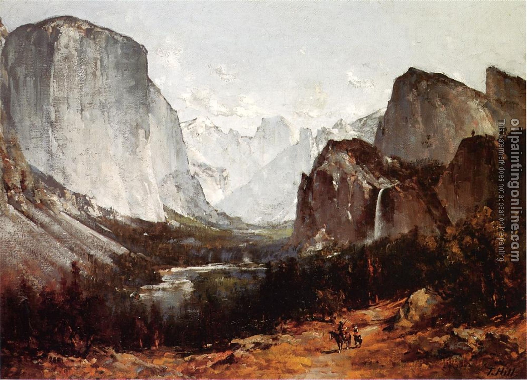 Thomas Hill - A View of Yosemite Valley